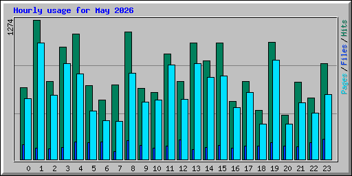 Hourly usage for May 2026