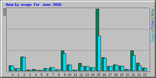 Hourly usage for June 2026