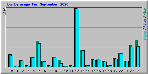 Hourly usage for September 2026